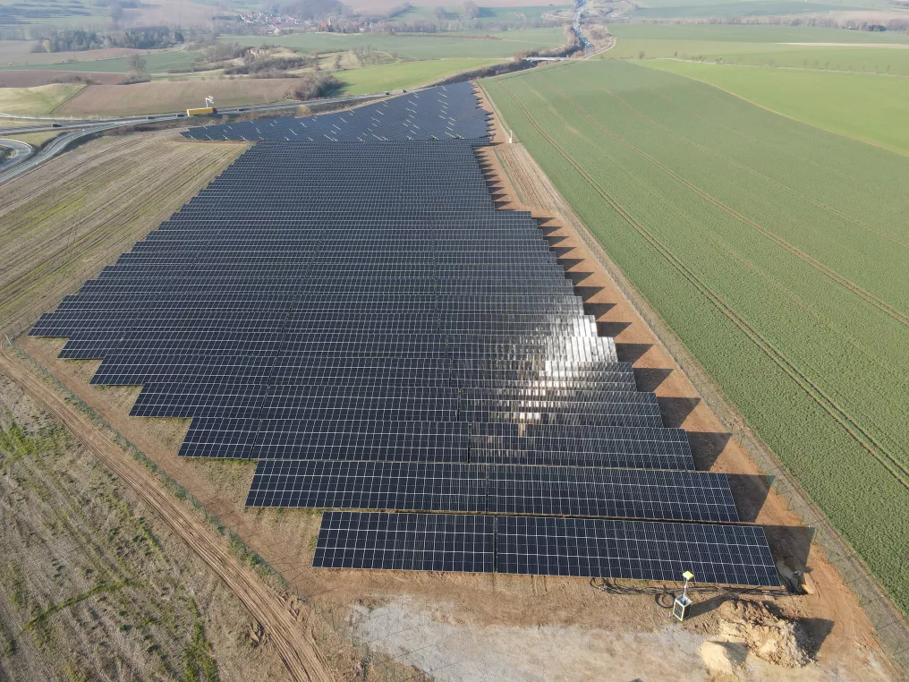 Solarpark Gera, Trebnitz an Autobahn von MaxSolar